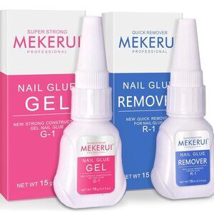 Nail Glue Gel and‎ Glue Remover Set